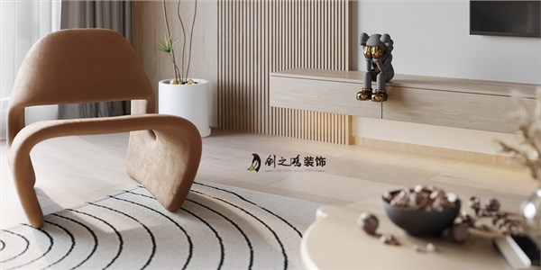中国铁建·花语澜廷77㎡日式风格两居室装修案例