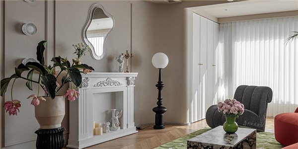 十里观澜96㎡法式风格三居室装修案例